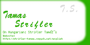 tamas strifler business card